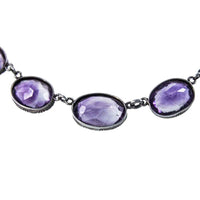 Jewellery Hound Necklaces Antique Silver Amethyst Rivière Necklace