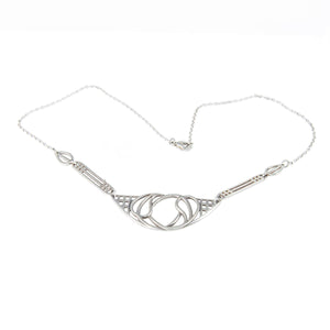 Jewellery Hound Necklaces Sterling Silver Rennie Mackintosh Inspired Necklace