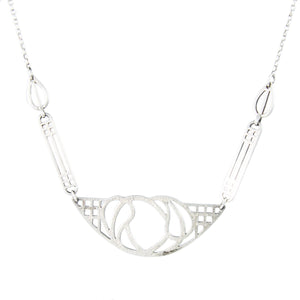 Jewellery Hound Necklaces Sterling Silver Rennie Mackintosh Inspired Necklace