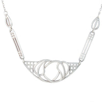 Jewellery Hound Necklaces Sterling Silver Rennie Mackintosh Inspired Necklace