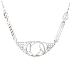 Jewellery Hound Necklaces Sterling Silver Rennie Mackintosh Inspired Necklace