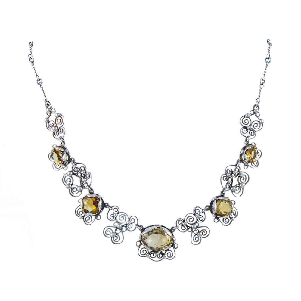 Choker citrine necklace best sale