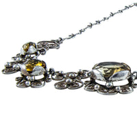 Jewellery Hound Necklaces Vintage Filigree Silver Citrine Necklace/Choker