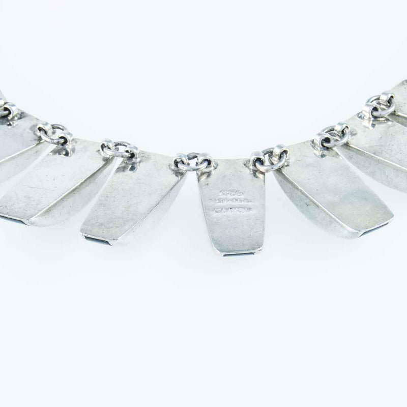 Jewellery Hound Necklaces Vintage Mexican Sterling Silver Black Onyx Necklace