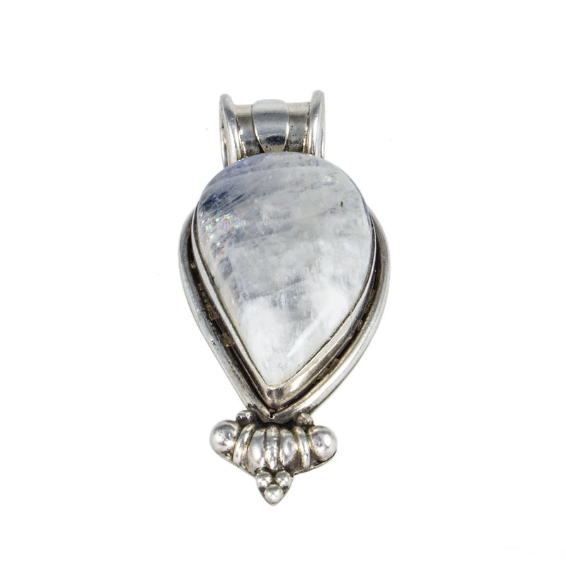 Jewellery Hound Pendants A Large Vintage Rainbow Moonstone Pendant