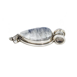 Jewellery Hound Pendants A Large Vintage Rainbow Moonstone Pendant