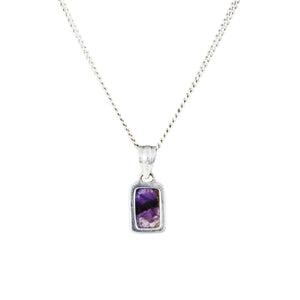 Jewellery Hound Pendants A Sterling Silver Sugilite Pendant and a 20" Silver Chain