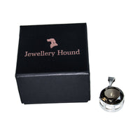 Modernist Silver Smokey Quartz Pendant by Designer Kultaseppä Salovaara - Boxed