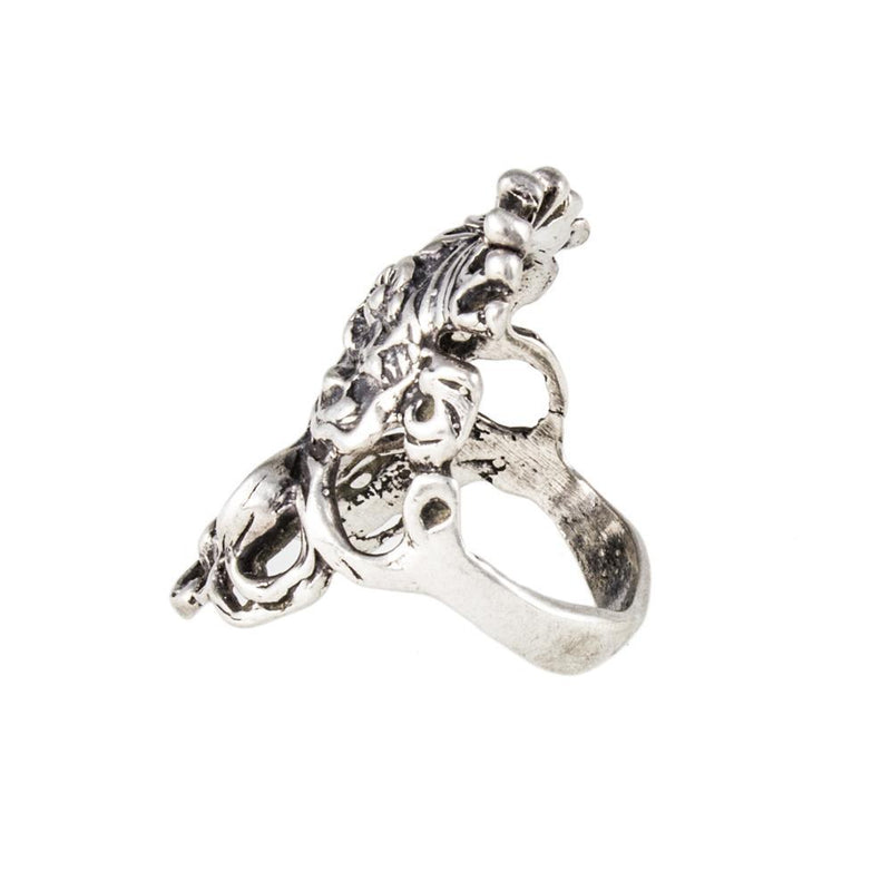 Jewellery Hound Ring A Lady Wearing a Crown - Art Nouveau Style Ring