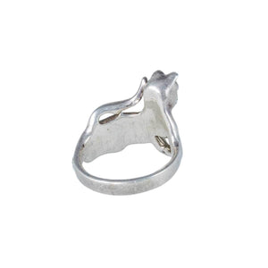 Jewellery Hound Ring A Vintage Silver (925) Cat Ring