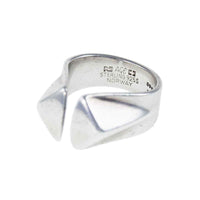 Jewellery Hound Ring Anna Greta Eker Modernist Sterling Silver ' Prisme' Ring