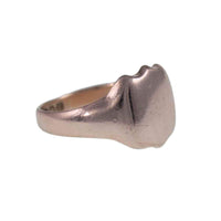 Antique Rose Gold Signet Ring - Shield