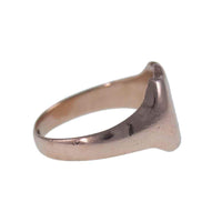 Jewellery Hound Ring Antique 9ct Rose Gold Shield Signet Ring