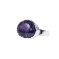 Jewellery Hound Ring Modernist Silver Amethyst Ring by Danish Designer Arne Johansen