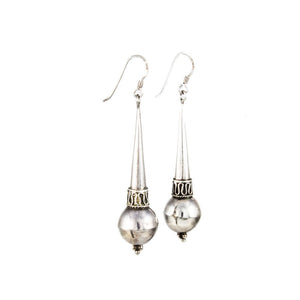 Jewellery Hound Silver Earrings A Pair of Vintage Bohemian Style  Drop Earrings